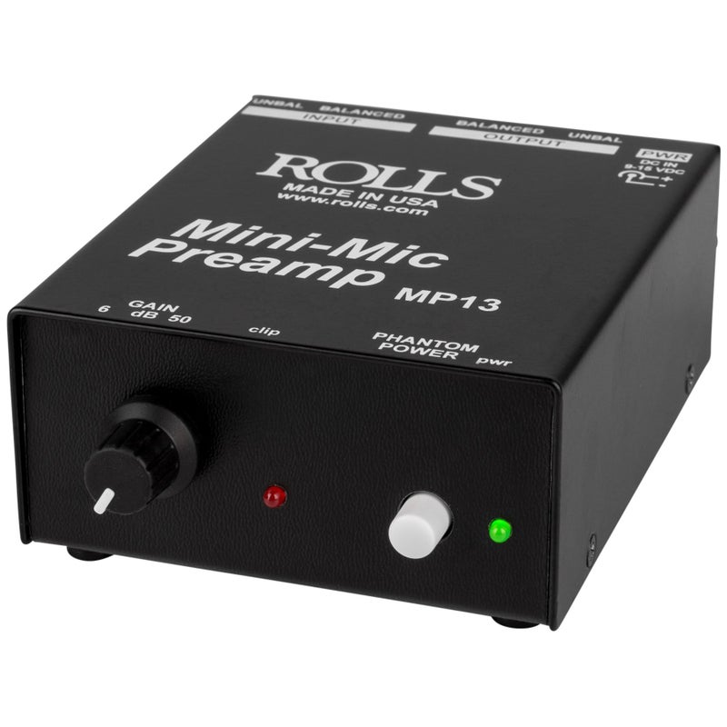 rolls MP13 Mini Single Ch. Mic Preamp - Image 1